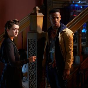 Still of Maisie Williams and Joivan Wade in Doctor Who (2005)
