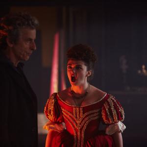 Still of Peter Capaldi and Maisie Williams in Doctor Who 2005