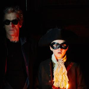 Still of Peter Capaldi and Maisie Williams in Doctor Who (2005)