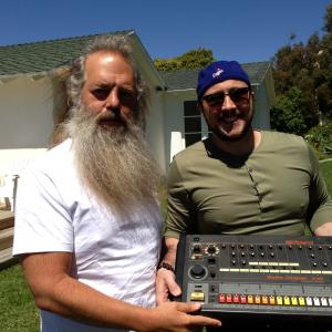 Rick Rubin  Alex Noyer while filming Planet Rock and Other Tales of the 808