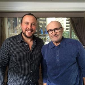 with Phil Collins following his interview for 808