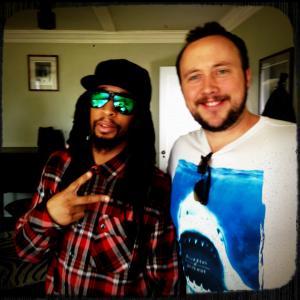 Lil Jon  Alex Noyer during the shoot of Planet Rock  Other Tales of the 808