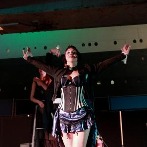 Performing as Bizzy with The Sideshow Sirens at the Queen Mary
