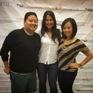 Jason Rogel, Janaki Tambe, Sandy Yu at the 2014 Atlanta Web Festival