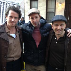 with Eddie Burns and Ciaran Byrne outside Billy Rogers walkup w 12th street Public Morals TNT