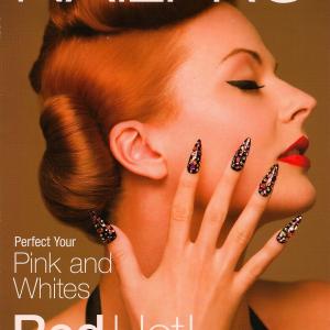 Anna Easteden in the cover of NailPro Magazine