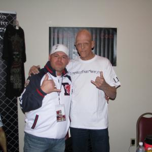 Me and MICHAEL BERRYMAN at Darkwoods con, yes he loves MMA, looks good in the LFS gear.