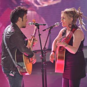 Still of Lee DeWyze and Crystal Bowersox in American Idol The Search for a Superstar 2002