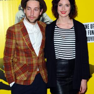 Dylan Edwards and Natasha OKeeffe at Svengali Premiere