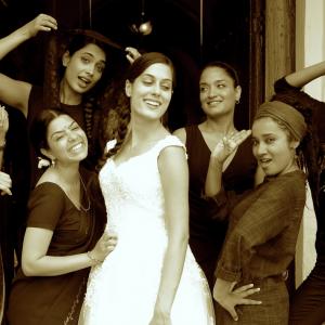 Still of Sandhya Mridul, Tannishtha Chatterjee, Sarah-Jane Dias, Amrit Maghera, Anushka Manchanda, Pavleen Gujral and Rajshri Deshpande in Angry Indian Goddesses (2015)