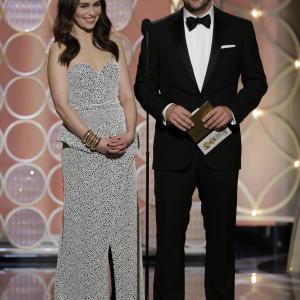 Chris O'Donnell and Emilia Clarke at event of 71st Golden Globe Awards (2014)