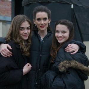 On the set of The Iceman with Winona Ryder