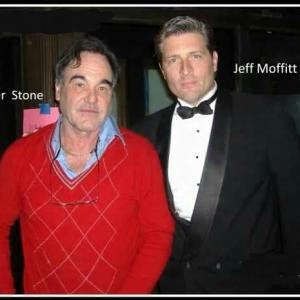 With Oliver Stone.