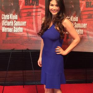 Stephanie Beran at Premiere of Out of the Burning Blue  Arrivals