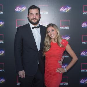 Matthew Mancinelli and Michelle Durey attend the red carpet premiere for The Rumperbutts.
