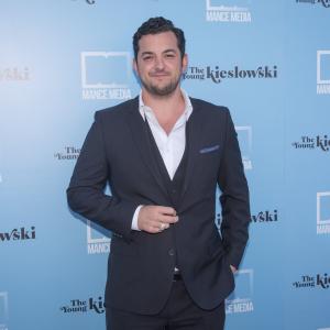 Matthew Mancinelli attends The Young Kieslowski red carpet premiere at the Vista Theatre in Los Angeles