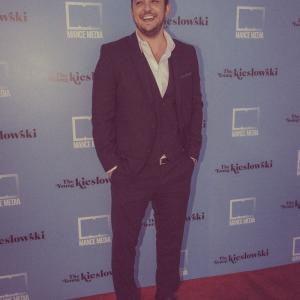 Matthew Mancinelli attends The Young Kieslowski red carpet premiere at the Vista theatre in Los Angeles