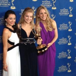 Hayley Ogas Cassidy Ann Shaffer and Lauralee Bell with their Emmy win