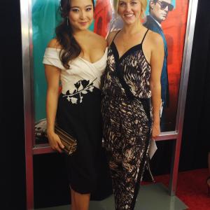 Ashley Park and Taylor Louderman attend the New York premiere of The Man From UNCLE at Ziegfeld Theater on August 10 2015 in New York City