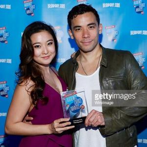 Ashley Park and Conrad Ricamora attend Broadway Audience Choice Awards on May 19 2015 in New York City