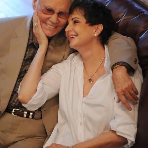 Music Legend George Jones and Nancy Jones, his wife enjoy some time together at The George Jones Possum Holler Bed & Breakfast during the Country Crossing Grand Opening Kick-Off Celebration at Country Crossing on January 16, 2010 in Dothan, Alabama.