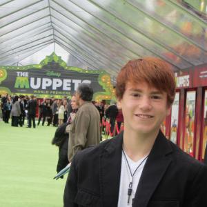 Justin Tinucci at the premiere of The Muppets November 12 2011 at the El Capitan Theatre, Hollywood.
