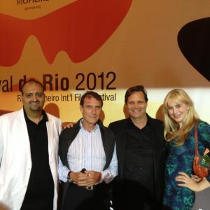 James Ordonez, Roland Joffe, Dean Bornstein and Nicole Helén at the 2012 Rio Film Festival