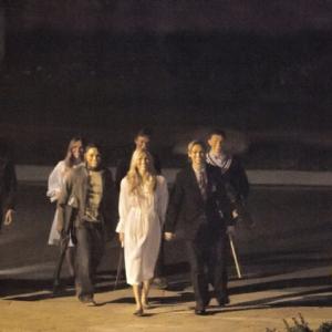 Screen shot from move The Purge Nathan far right