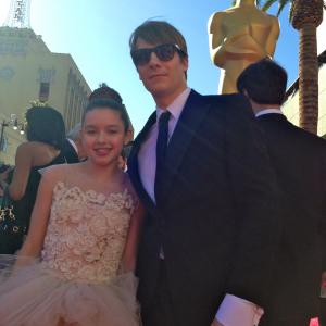Fatima Ptacek and Andrew Napier at the 2013 Academy Awards