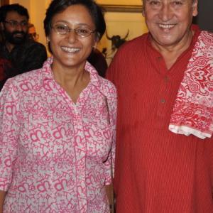With Victor Banerjee before working with him on The Children Of War/ The Bastard Child.