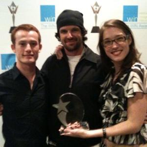WIN Awards 2011 with Damiano Tucci and Tracie Laymon winner