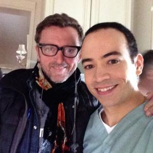Director Gary Love and Juan Carlos Infante in The Following