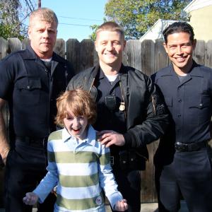 Hanging out on set with the boys from Southland