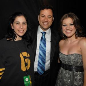 Jimmy Kimmel, Sarah Silverman and Kelly Clarkson