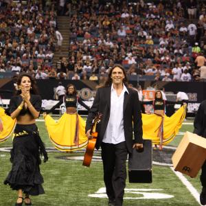 Performing at the Saints game!