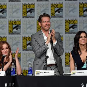 Sean Maguire, Lana Parrilla and Rebecca Mader at event of Once Upon a Time (2011)