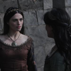 Still of Katie McGrath and Jessica Brown in Labyrinth 2012