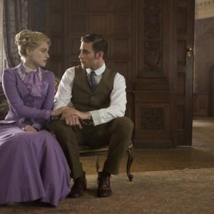 Still of Katie McGrath and Oliver JacksonCohen in Dracula 2013