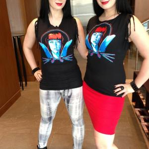 Jen and Sylvia Soska during their PR tour for the Canadian release of American Mary with Anchor Bay