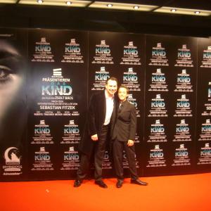 Christian Traeumer and Author Sebastian Fitzek at the premier of the Child Das Kind Berlin Germany 2012 October