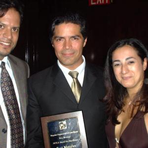 With Esai Morales and Mariana Buoninconti