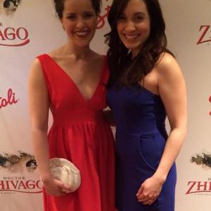 With Briana Carlson-Goodman on Opening Night of Broadway's Dr. Zhivago