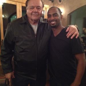 Paul Sorvino and Markiss McFadden on set of Feature Film 