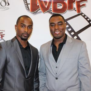 Markiss McFadden and Byron Smith at the Las Vegas Black Film Festival.