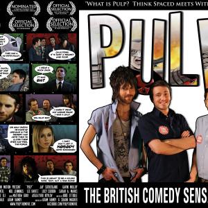 John Thomson, Gavin Molloy, Lee Ravitz, Jay Sutherland, Neil Jennings, Simon Burbage and Sarah Alexandra Marks in Pulp (2013)