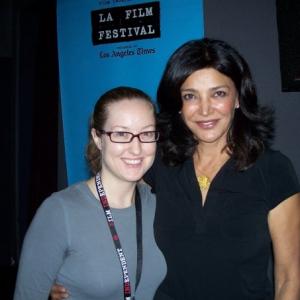 Natasha Bishop with Shohreh Aghdashloo at the Los Angeles Film Festival screening of 
