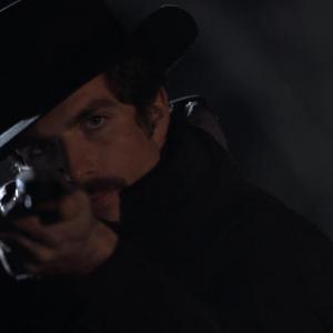 Gunslingers S2 Seth Bullock draws on an outlaw