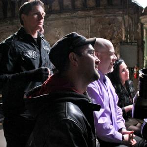 On set with Executive Producer/Host Zak Bagans filming Paranormal Challenge airing June 17th, 2011.