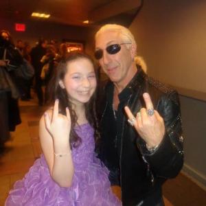 Rebecca with Dee Snider at opening night of their film 