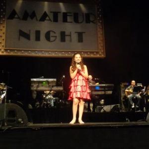 Rebecca performing at The Apollo Amateur night 91112